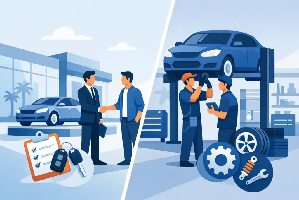 Dealers vs Professional Shop: What Changes?