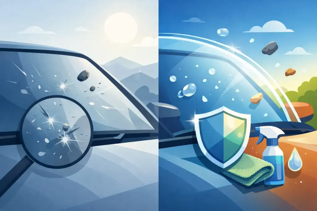 How to Protect Windshield From Pitting