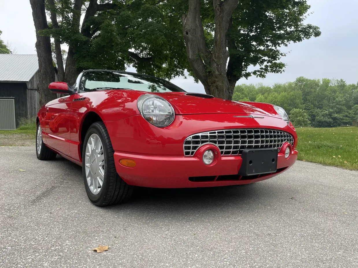 2002 Ford Thunderbird after a ceramic coating by Precision Ceramics in Owen Sound