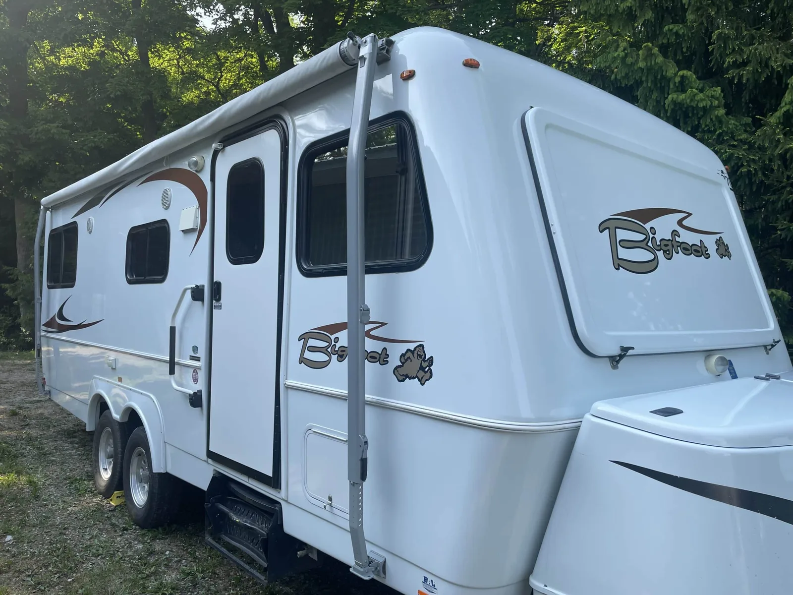 2016 Bigfoot 24 RV camper after paint correction and protection by Precision Ceramics in Owen Sound