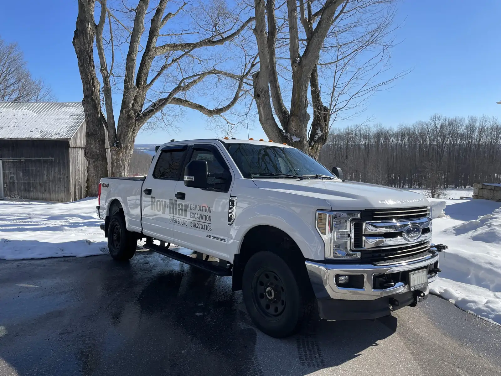 2019 Ford F350 Superduty after a ceramic coating by Precision Ceramics in Owen Sound