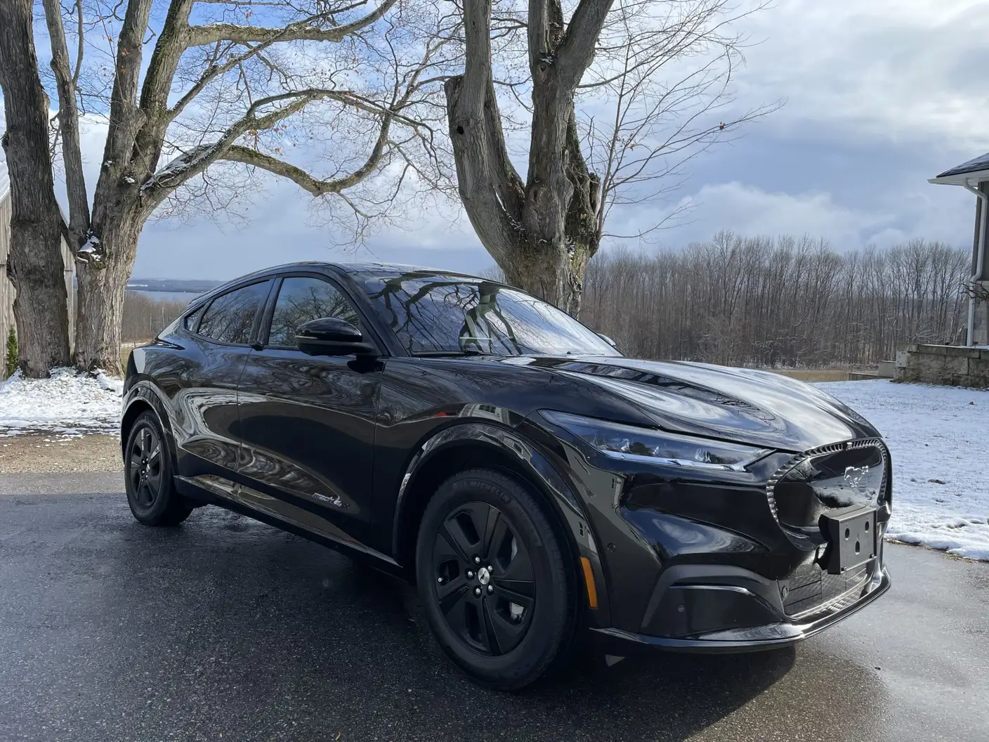2022 Ford Mustang Mach-E after a ceramic coating by Precision Ceramics in Owen Sound