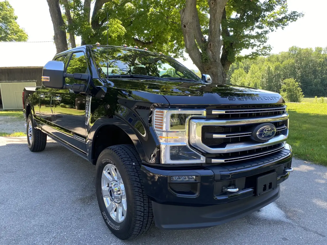 2022 Platinum F350 Superduty after a ceramic coating by Precision Ceramics in Owen Sound