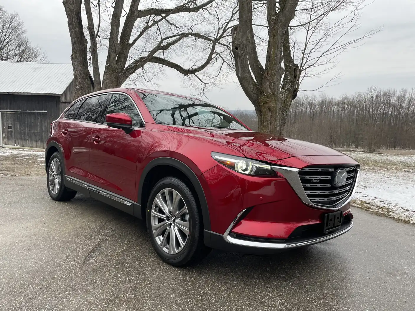 2023 Mazda CX9 Signature after a ceramic coating by Precision Ceramics in Owen Sound