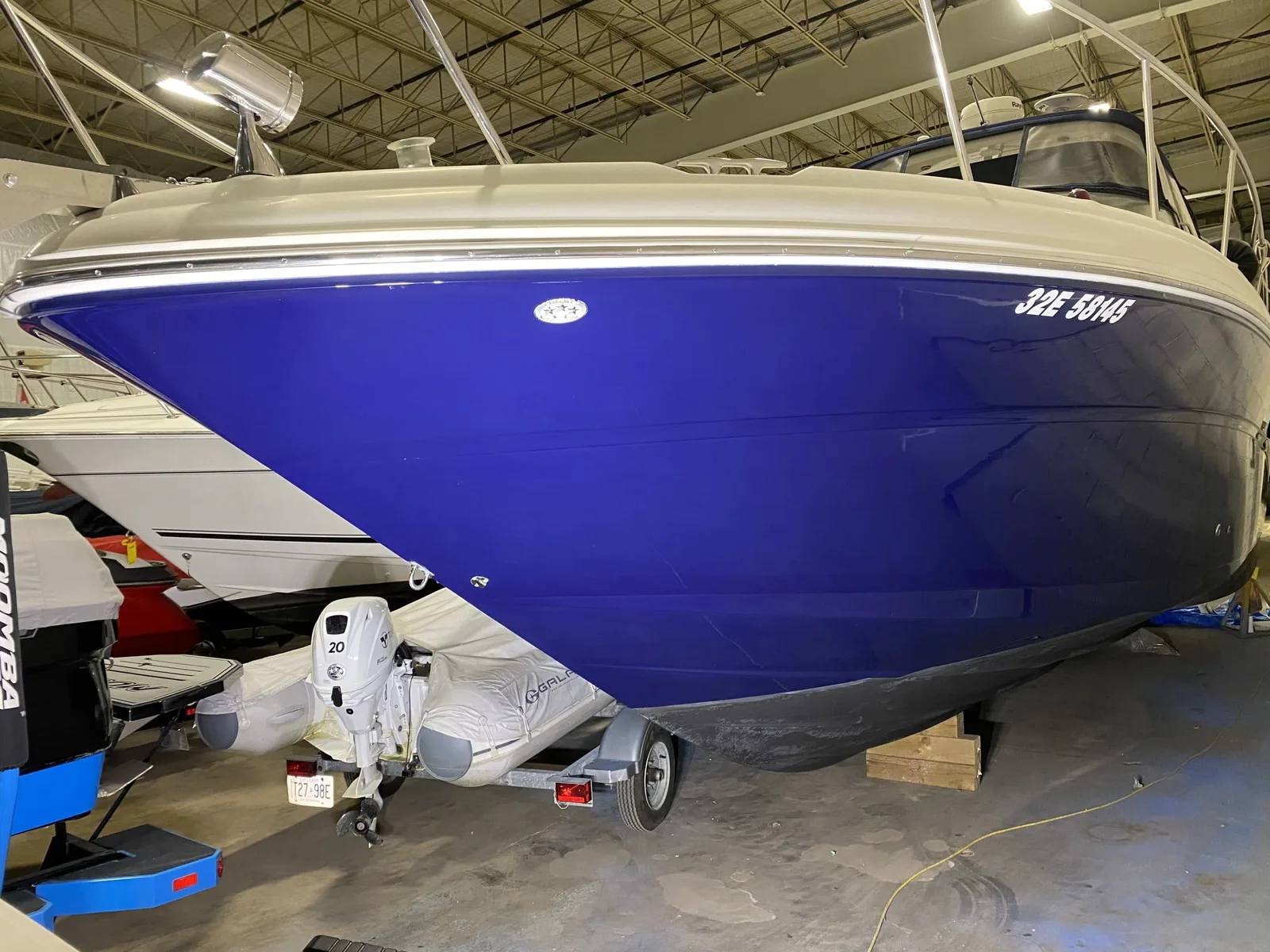 Sea Ray 340 after gelcoat correction and a ceramic coating by Precision Ceramics in Owen Sound