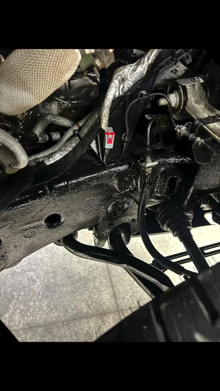 Woolwax applied to the frame and suspension of a customer truck at Precision Ceramics