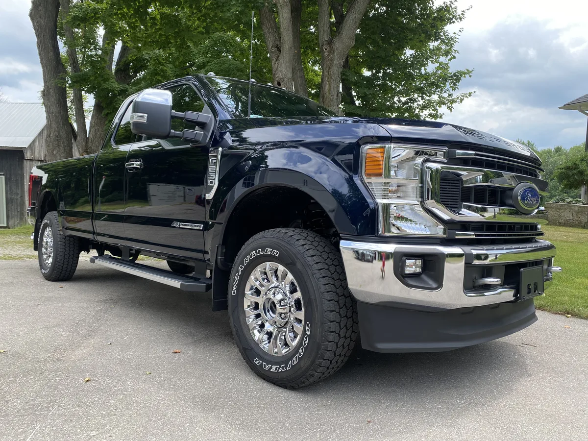 Heavy-duty Ford F250 Superduty pickup, a completed Precision Ceramics customer vehicle